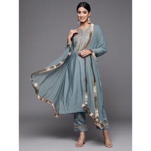 ผ้าไหมผ้าลายลูกไม้แฟชั่นผ้า Chanderi - Product Image 1