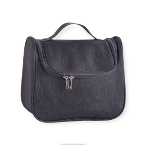 OEM ODM de fábrica al por mayor de moda de poliéster colgante plegable para neceser de viaje grande pequeña bolsa de maquillaje cosmético - Product Image 6