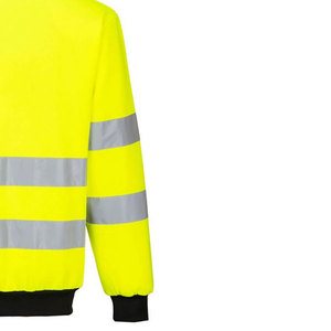 เสื้อสเวตเชิ้ตสะท้อนแสงสำหรับงานอุตสาหกรรม สีเหลือง/ดำ คุณภาพสูง แขนยาว ปลอดภัย มองเห็นได้ชัดเจน - Product Image 4