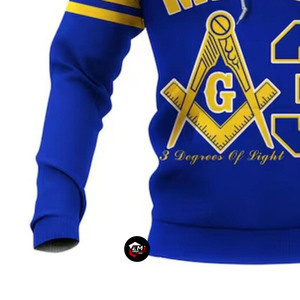 เสื้อฮู้ดฟรีเมสันสำหรับผู้ชาย ผ้าฝ้าย ปรับฮู้ดได้ สไตล์ลำลอง แฟชั่นสตรีทแวร์ เสื้อฮู้ดฟรีเมสันสำหรับผู้ชาย - Product Image 6