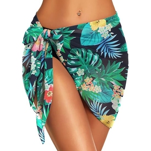 Pareo de Playa con Borlas de Color Sólido para Mujer, Falda Envolvente, Cubre Traje de Baño 2026 - Product Image 1