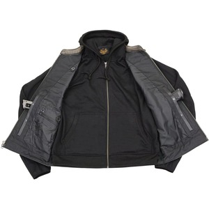 Men Genuine Leather Motorcycle <b>Jacket</b> Hooded Zipper Closure Skull Embroidery <b>Fleece</b> <b>Lining</b> Distress Finish Autumn Riding - Product Image 6