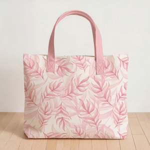 ถุงผ้าฝ้ายนำกลับมาใช้ใหม่ได้ ทนทาน ใช้สำหรับใส่ของช้อปปิ้ง มีหูหิ้ว พับเก็บได้ สำหรับตลาดและการเดินทาง - Product Image 1