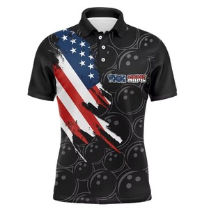High Quality Custom Printed Knitted Sporty <b>Bowling</b> Shirts Polyester/Cotton Blend Breathable for Men & Women - Product Image 6