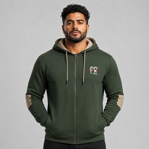 Sudadera con Cierre para Hombre, Diseño Casual Moderno, Tela Suave y Ajuste Cómodo, Perfecta para Ropa Urbana, Venta al por Menor y al por Mayor - Product Image 1