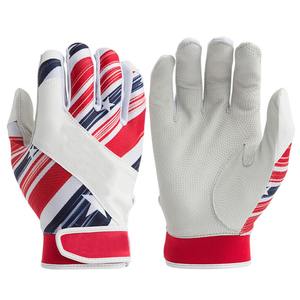 Gants de frappe de baseball professionnels avec logo personnalisé, vente en gros, paume en cuir, confort doux, motif en maille, gants de frappe de softball - Product Image 1