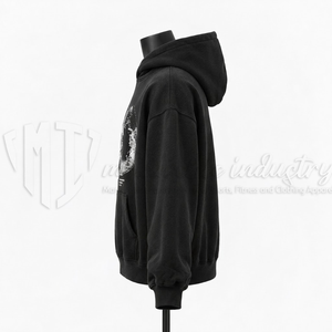 Sudadera con Capucha Personalizada con Estampado Gráfico, Unisex, Estilo Urbano, Holgada, con Hombros Caídos, OEM, ODM - Product Image 5