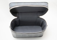 Sac de maquillage pour femmes, étui à cosmétiques tendance, organiseur de beauté, petite boîte de voyage, sac de maquillage en cuir véritable, pochette en cuir