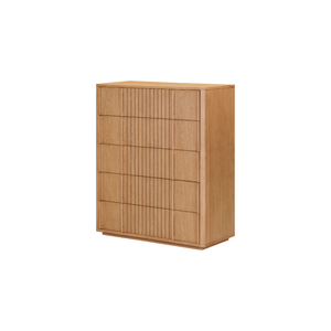 LINEAR RANGE Collection Wood Bedroom Living Room Furniture Sustainable Dresser Eco-Friendly High Grade Tallboy Cabinet - Product Image 1