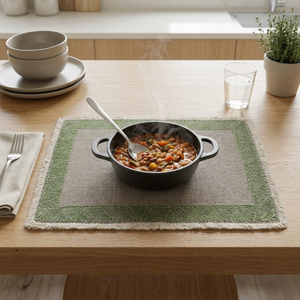 Classic Cotton Table Mat Heat Resistant Dining <b>Placemat</b> Durable Washable Reusable Table Mats Wholesale Supply Custom Branded Use - Product Image 3