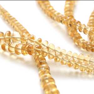 ลูกปัดซิทรินทรงรอนเดลล์ขัดเงา สีเหลืองธรรมชาติ สำหรับทำเครื่องประดับ ขายส่ง ผู้จัดจำหน่าย ขายส่งจำนวนมาก ผู้ส่งออก B2B X - Product Image 2