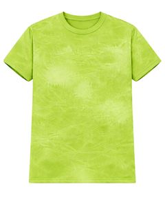 Green Ice Dye T Shirt Men Round Neck Short Sleeve Cotton Casual Streetwear Vintage <b>Wash</b> Custom OEM Wholesale Tee Apparel Exports - Product Image 1