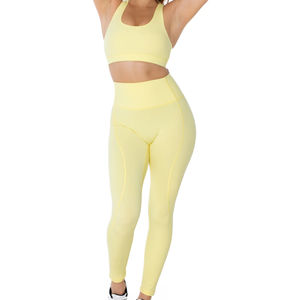 Leggings unis à effet froncé pour femme – Qualité supérieure, style tendance, taille mi-haute en polyester - Product Image 5