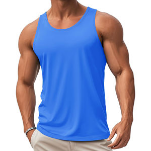 Débardeur ajusté léger en coton respirant à séchage rapide pour homme 2026 – Idéal pour le sport, les loisirs et comme pyjama d'extérieur sans manches - Product Image 3