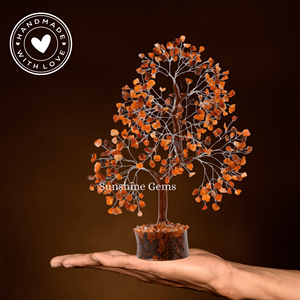 Arbre de Vie en Cristal de Cornaline en Gros avec Fil d'Argent, Pierres de Guérison, Décoration d'Intérieur - Product Image 6