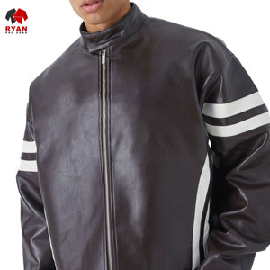 แจ็คเก็ตหนังผ้าเนื้อนุ่มสบาย ซิปปิดแบบสั่งทำพิเศษ ดีไซน์ของ Ryan Pro Gear พร้อมโลโก้สั่งทำพิเศษ ดีไซน์แบบ ODM - Product Image 3