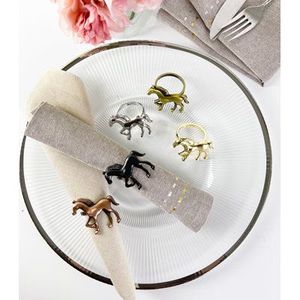 Modern Brass Napkin Ring Round <b>5</b> Cm Width Hammered Finish Table Decoration - Product Image 3