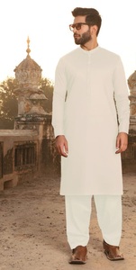 Costume Homme Shalwar Kameez Léger et Respirant, Modèle 2026, Fabrication Usine, Coton Décontracté à Manches Longues pour Prières de l'Aïd - Product Image 6