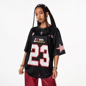 Camiseta Personalizada Y2K de Manga Larga para Mujer, Estilo Vintage, Deportiva, Casual, con Estampado - Product Image 3