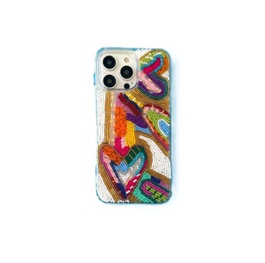 เคสโทรศัพท์ปักลายทำมือประดับด้วยลูกปัดหลากสีสัน ดีไซน์หรูหราสำหรับคนรักแฟชั่น - Product Image 1