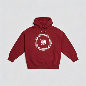 <b>Women's</b> <b>Orange</b> Hooded Sweatshirt Pullover Embossed Logo Solid Color Cotton Knitted Full Sleeve Autumn Casual Wear - Product Image 4