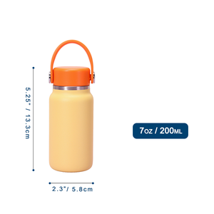 Botella de Agua Mini Personalizada con Logotipo, 200 ml, 6.7 oz, Botella Micro Deportiva para Surf y Actividades al Aire Libre con Tapa y Asa para Viajes - Product Image 6