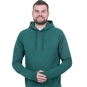 Herren großes und hohes Rundhalsausschnitt Sweatshirt  individuell einfarbig mit Kapuze, Übergröße, ideal für Freizeitmode