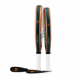 Juego de Raquetas de Pádel de Fibra de Carbono Personalizadas, Raquetas de Tenis de Pádel Profesionales de 360 g con Red de Nailon y Núcleo de EVA, Empuñadura Blanca - Product Image 3