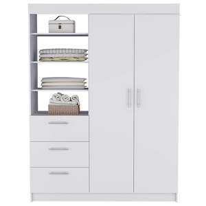 Armoire de chambre blanche Rumanu Armoire blanche élégante pour décor de chambre - Product Image 1