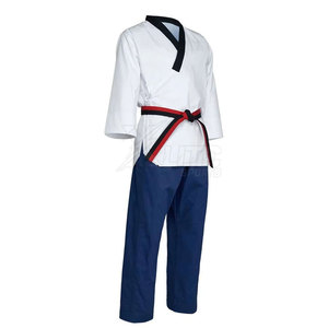 Uniforme de Taekwondo pour hommes de style professionnel, personnalisable à l'avant, tissu extensible doux, tenue d'arts martiaux adaptée à l'entraînement quotidien - Product Image 5