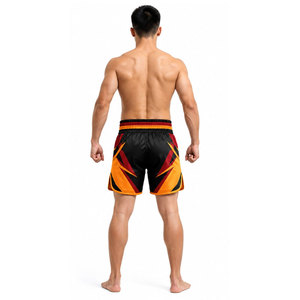 Customizable Casual Breathable Mid Waist Sports <b>Shorts</b> for Muay Thai Jiu Jitsu Boxing Cross Training Kickboxing <b>Grappling</b> MMA - Product Image 4