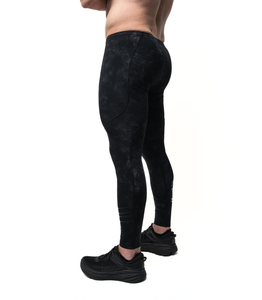 Pantalones de Compresión, Pantalones de Yoga Ajustados Sin Costuras para Hombre, Leggings Deportivos de Compresión para Correr, Pantalones Ajustados con Patrón Sólido - Product Image 3