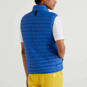 Chaleco Acolchado Azul Rey para Hombre, Sin Mangas, Cuello Alto, Térmico, Duradero, Premium, para Invierno, Casual - Product Image 2