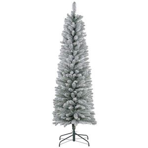 Albero di Natale Artificiale di Lusso in Pino Pre-Illuminato di Alta Qualità, 1,8 m, con Supporto Pieghevole, Ornamenti in PET e PVC per Esterni - Product Image 1