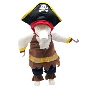 Il capitano si coccola l'uniforme del Costume da cane da compagnia pirata - Product Image 1