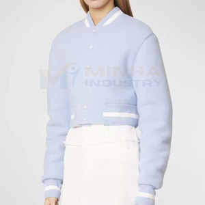 ผลิตเสื้อแจ็คเก็ตเลตเตอร์แมนสำหรับผู้หญิงอย่างมืออาชีพ คุณภาพดีที่สุด ผลิตในประเทศปากีสถาน - Product Image 2