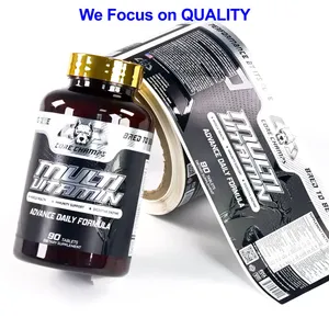 Luxury Gold Foil Custom Wine <b>Labels</b> Glossy Finish High-End Spirits Red Wine Packaging - Product Image 6