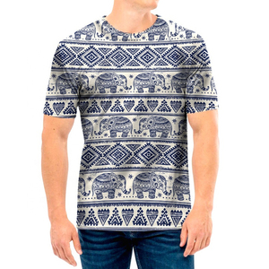 Camiseta Deportiva de Manga Corta para Hombre, Cuello Redondo, Color Azul Marino, Corte Regular, 100% Algodón Tejido Transpirable, 320g - Product Image 1