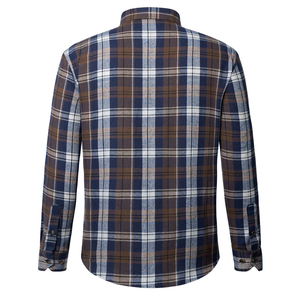 Camisa de Franela a Cuadros Casual para Hombre, de Algodón Suave, con Botones al Frente, Manga Larga, para Usar en Fines de Semana, Conjuntos en Capas y Moda Diaria - Product Image 3