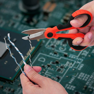 Ciseaux d'électricien professionnels, ciseaux d'électricien robustes et tranchants, ciseaux en acier inoxydable pour couper les fils électriques - Product Image 5