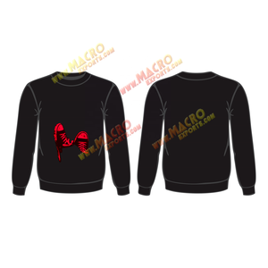 Invierno liso Regular Fit cuello redondo hombres sudadera alto contraste diseño personalizado sudaderas manga regular sudaderas - Product Image 4