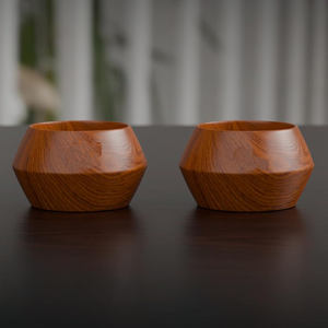ชุดชามสลัดขนาดเล็กจากไม้อะคาเซียธรรมชาติ2ชิ้นชามไม้ทนทานเป็นมิตรต่อสิ่งแวดล้อมใช้สำหรับเสิร์ฟผลไม้และสลัด - Product Image 6