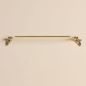 Toallero de Pared de Latón con Acabado Dorado de Lujo Moderno para Baños Elegantes en Hogares y Hoteles - Product Image 1