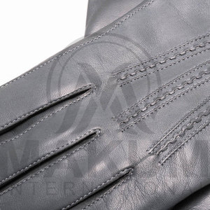 Gants d'hiver en cuir véritable fantaisie pour la conduite, compatibles écran tactile, en cuir de vachette et peau de mouton, unisexe, pour l'extérieur et les fêtes - Product Image 6