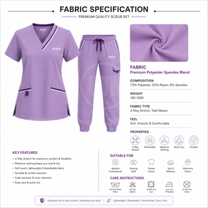 Custom Healthcare Uniform Supplier Breathable Medical <b>Scrubs</b> Manufacturer And Exporter - Product Image 6
