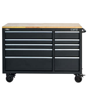 Gabinete de Herramientas CSPS Resistente de 132 cm con 10 Cajones, Acero con Recubrimiento en Polvo Negro, para Mecánicos, Taller, Garaje, Almacén - Product Image 3