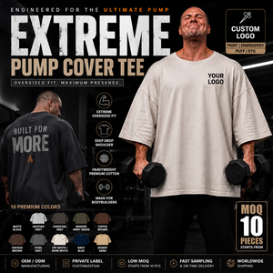 Custom Extreme Oversized <b>Pump</b> <b>Cover</b> <b>Gym</b> Poncho Tee Mega Oversized <b>Gym</b> Shirt Streetwear Manufacturer - Product Image 2