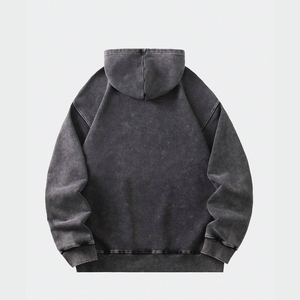 Sweat à capuche unisexe Y2K oversize d'hiver, streetwear, imprimé graphique vintage, pull en molleton de coton épais, logo personnalisé - Product Image 2