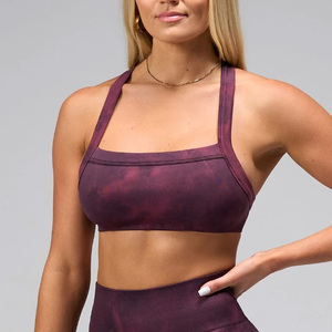 Soutien-gorge de sport respirant et léger sans coutures pour femme, grande taille, maintien élevé, avec logo personnalisé, design délavé à l'avant, antibactérien - Product Image 4