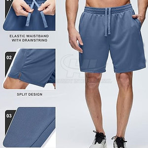 Men's Solid Casual Mid Waist Training Mesh Shorts High Quality Quick Dry Customizable 2026 - Product Image 6